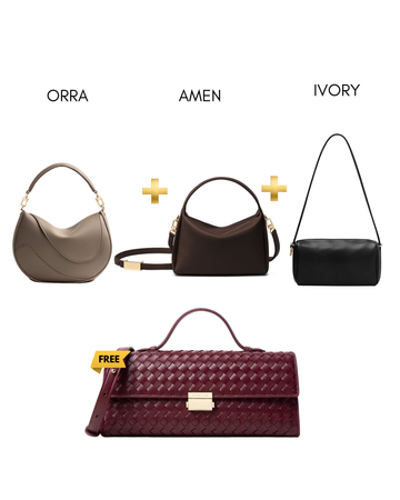 Orra beige + Amen Brown + Ivory black (Loxie Maroon free)