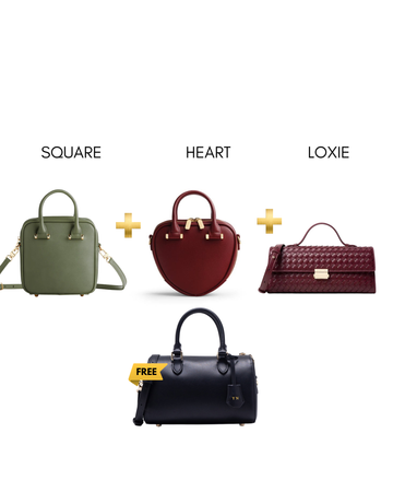 Square green + Love maroon + Loxie Maroon (lunette black free)